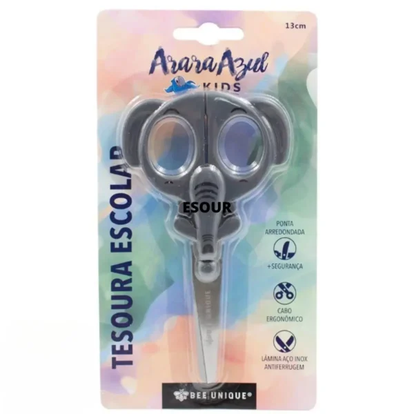 Tesoura Escolar com Lamina Elefante - Imagem 2