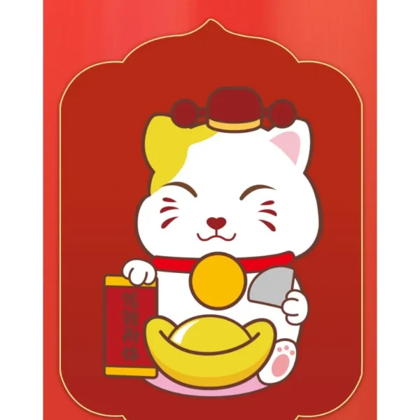 Bloco de gato da sorte chinês micro blocos de construção - Imagem 3
