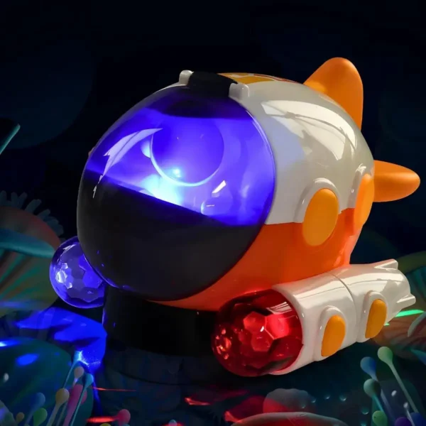 Mini Submarino Brinquedo Infantil Elétrico Luzes E Musicas - Imagem 2