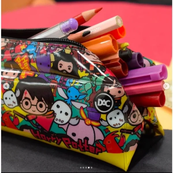 Estojo de lápis escolar Bruxo Personagem DAC em PVC cristal - Imagem 5