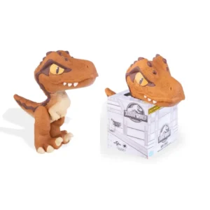 Boneco Dinossauro Mini Echo Jurassic World Laranja Pequeno Criança Brinquedo Membros Articulados
