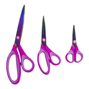 Kit 3 Tesouras De Titanium Titânio Corte E Costura Patchwork