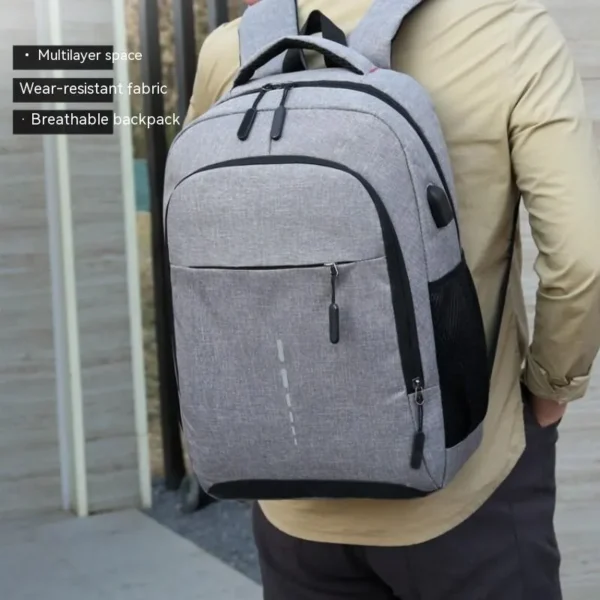 Mochila de grande capacidade para homens e mulheres, bolsa para computador de viagem, estudante feminina - Imagem 3