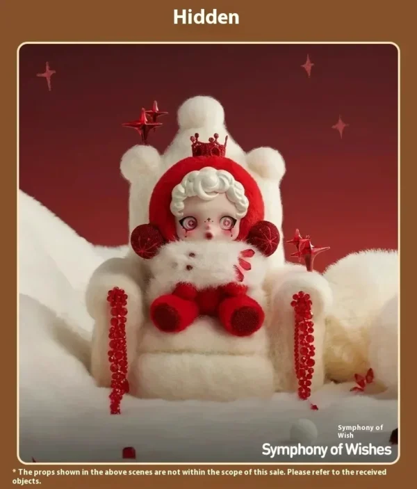 Nova crâniopanda série de música de inverno caixa cega boneca de pelúcia chaveiro pingente - Imagem 14
