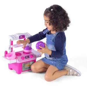 MINI COZINHA BRINQUEDO INFANTIL COM FOGAO + TALHERES E ACESSORIOS MINI COOKER