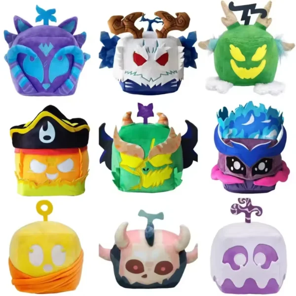 Blox frutas brinquedo de pelúcia bonito jogo periférico leopardo padrão