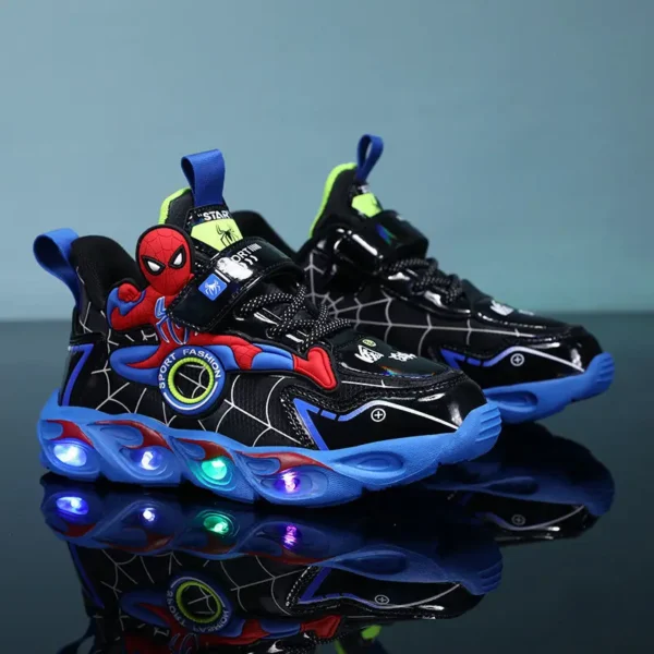Disney meninos sapatos luzes led dos desenhos animados - Imagem 2