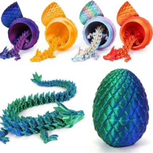 3d impresso dragão rotativo conectado dragão de cristal ocidental