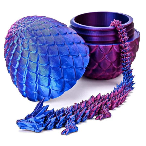 3d impresso dragão rotativo conectado dragão de cristal ocidental - Imagem 9