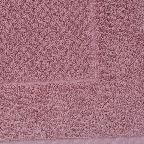 Jogo Toalhas De Banho 5 Pçs Buddemeyer Fio Penteado Canelado Rosa Rose - Imagem 4