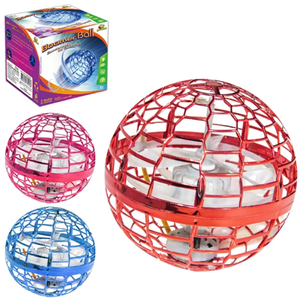 Drone De Brinquedo Boomer Ball Com Led - Art Brink