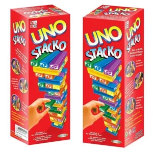 Uno stacko cartas jogos de tabuleiro entretenimento familiar