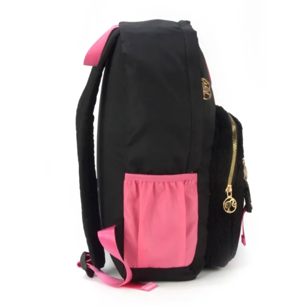 Mochila de Costas Escolar Nylon Preto Oficial BARBIE Luxcel - Imagem 2