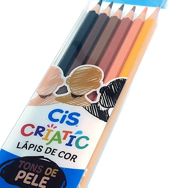 Lápis de Cor Criatic Tons de Pele CiS - 6 Cores - Imagem 2