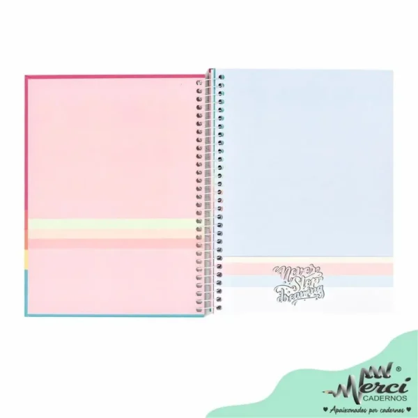 Caderno Colegial Espiral Dream Verde Merci - Imagem 2