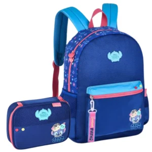 Kit Mochila de Costas e Estojo STITCH DISNEY