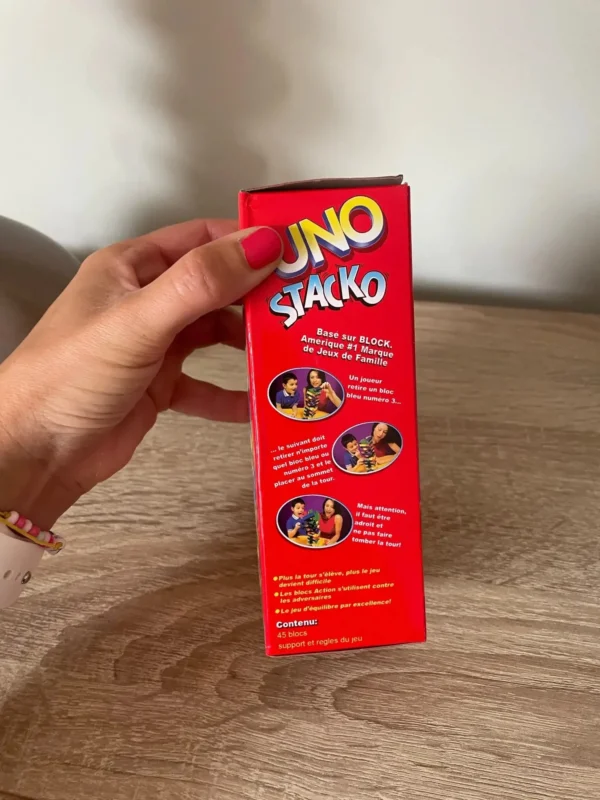 Uno stacko cartas jogos de tabuleiro entretenimento familiar - Imagem 5