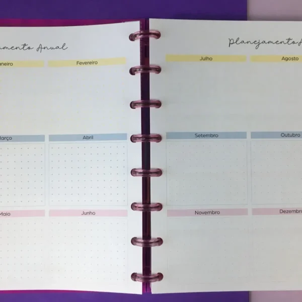Caderno Disco Sistema Inteligente Buble A5 Rosa - Imagem 3
