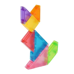 Blocos Montar Magnéticos de Quebra-cabeça Tangram Brinquedo Educativo Infantil