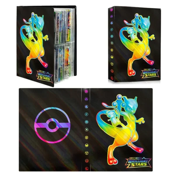 Álbum de desenhos animados 432/240 pçs cartão livro protetor gengar charmander - Imagem 6