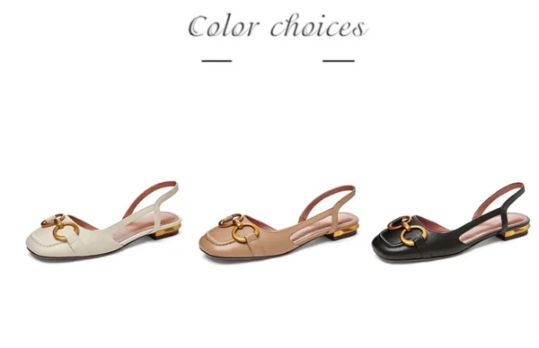Sandálias femininas retrô moda sapatos de salto baixo estilingue camurça - Imagem 7