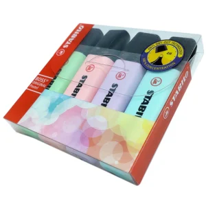 Caneta Marca Texto Stabilo Boss Original Pastel - 4 Cores
