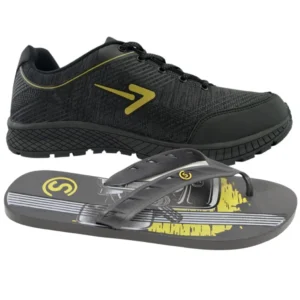 Kit Chinelo Masculino e Tenis Box 200 Versatil Esportivo Leve Ergonomico Moderno Macio Confortavel Estiloso Antiderrapante