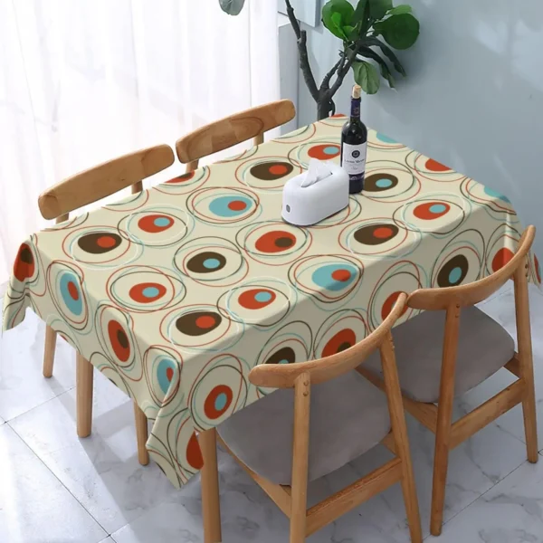 Folhas havaianas tropicais turquesa padrão de folhas toalhas de mesa verão lavável - Imagem 3