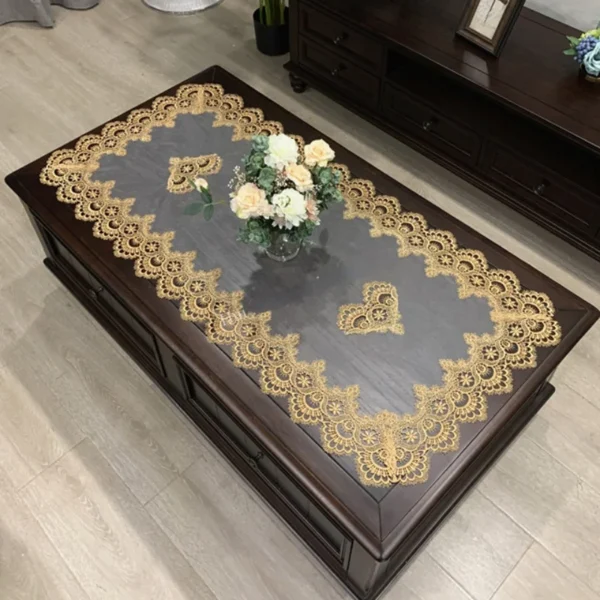 Toalha de mesa retangular europeia bordada - Imagem 5