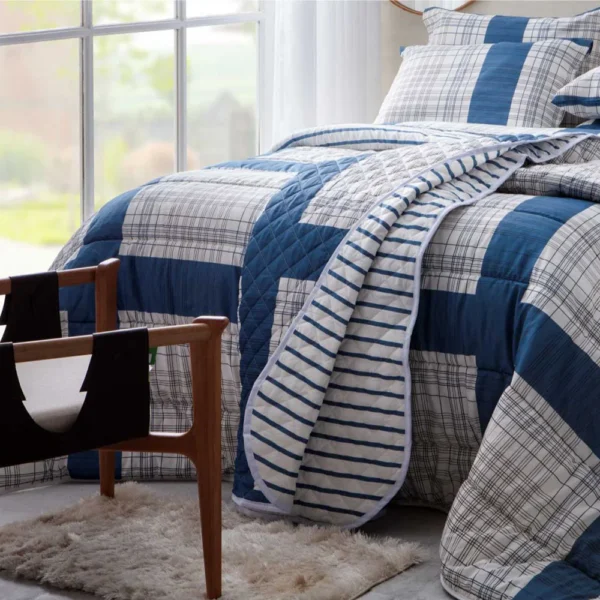 Jogo De Cama Casal Duplo 4 peças Masoala 250x220cm 140 Fios Realce Premium Sultan - Imagem 3