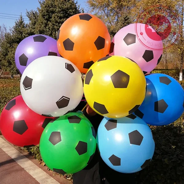 Balões de látex de futebol, 20 peças, 12 polegadas, 2.8g, tema personalizado - Imagem 2