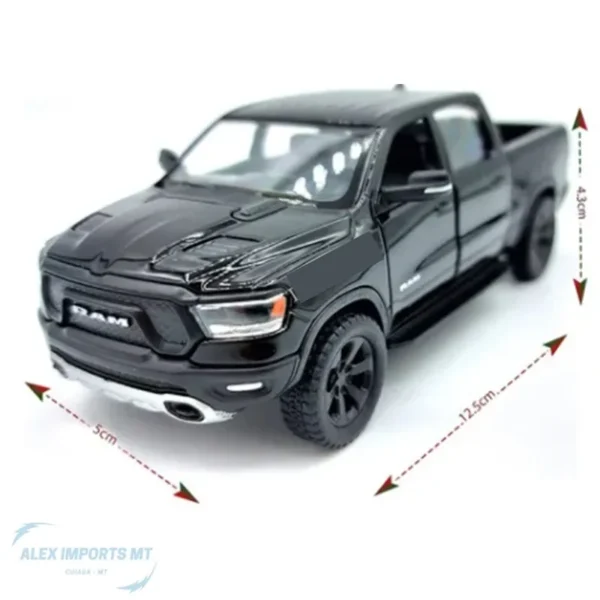 Miniatura Carro Caminhonete Ram Ferro Abre Porta Brinquedo - Imagem 2