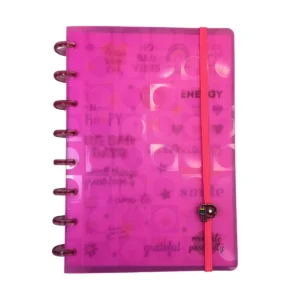 Caderno Disco Sistema Inteligente Buble A5 Rosa