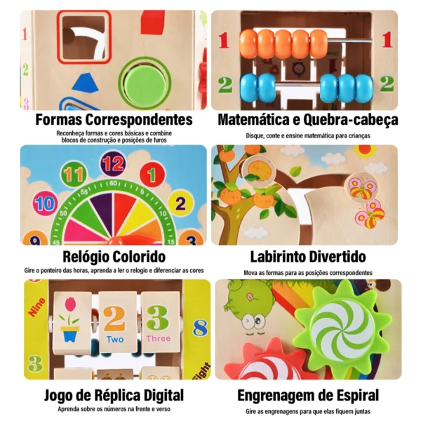 Brinquedos STEM Montessori para aprendizado no início do desenvolvimento para crianças de 1 a 2 anos - Imagem 6