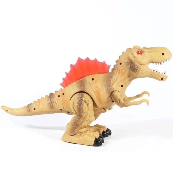 Brinquedo Dinossauro Rex Com Luzes Led Som Anda Solta Vapor - Imagem 7