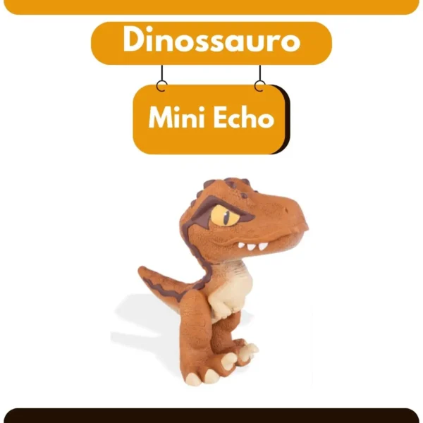 Boneco Dinossauro Mini Echo Jurassic World Laranja Pequeno Criança Brinquedo Membros Articulados - Imagem 2