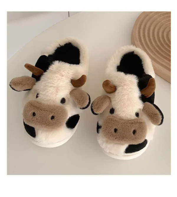 Novo inverno unisex dos desenhos animados vaca quente - Imagem 7