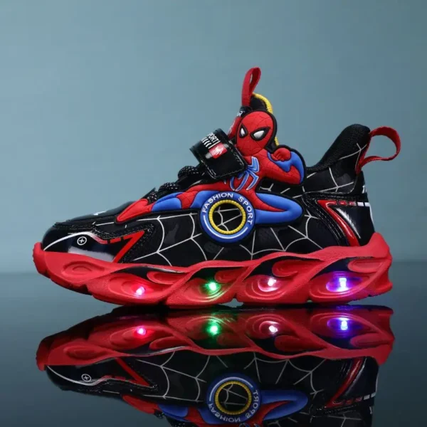 Disney meninos sapatos luzes led dos desenhos animados - Imagem 4
