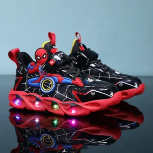 Disney meninos sapatos luzes led dos desenhos animados