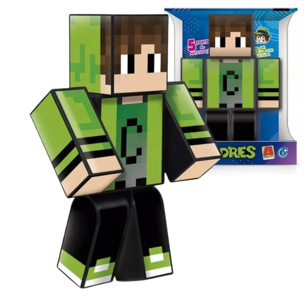 Boneco Cadres 35 cm Grande Youtuber Gamer Skin Streamer Algazarra 3.03.1325