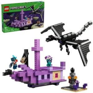 LEGO Minecraft O Dragão Ender e Navio do End