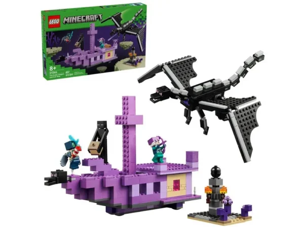 LEGO Minecraft O Dragão Ender e Navio do End