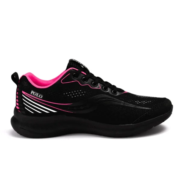 Tenis Caminhada Feminino Esportivo Academia Passeio Esporte Preto Pink Girls - Imagem 5