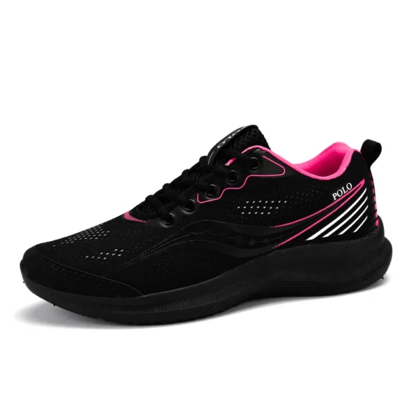 Tenis Caminhada Feminino Esportivo Academia Passeio Esporte Preto Pink Girls - Imagem 4