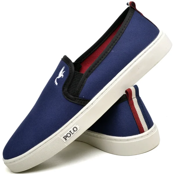 Tênis Sapatenis Masculino Modelo Slip on Diversidade de Cores Polo Blu Tamanhos 37 ao 46 - Imagem 3
